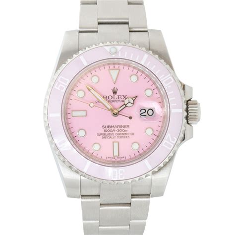 rolex pink submariner|rolex submariner date watch price.